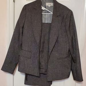 Womens pantsuit and another grey jacket